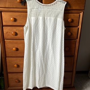 White Sleeveless Summer Dress